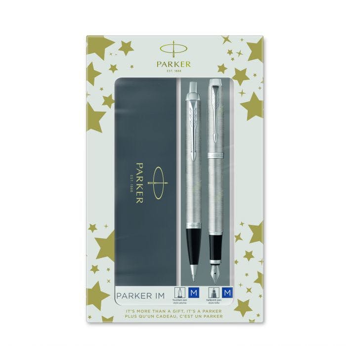 Set Parker P I.M. DUO ESSENTIAL S/STEEL CT [FP-BP] Set Ballpen and Rollerpen 1159.9022.08